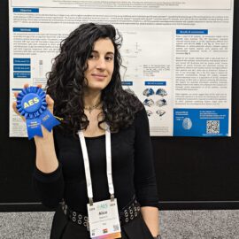 Dr. Alice Ballerini receives the AES Young Investigator Award Dr. Alice Ballerini receives the AES Young Investigator Award